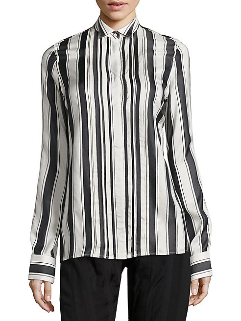 Haider Ackermann - Striped Button Front Blouse