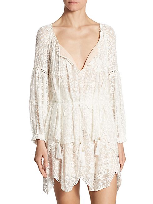 Zimmermann - Gossamer Scalloped Short Dress