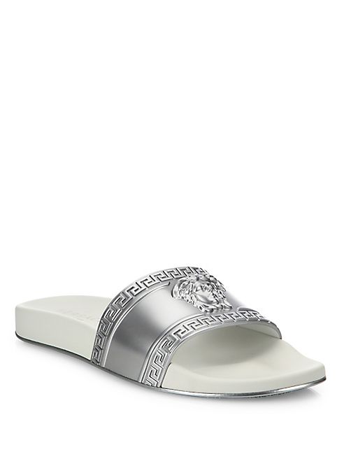 Versace - Metallic Medusa Slides