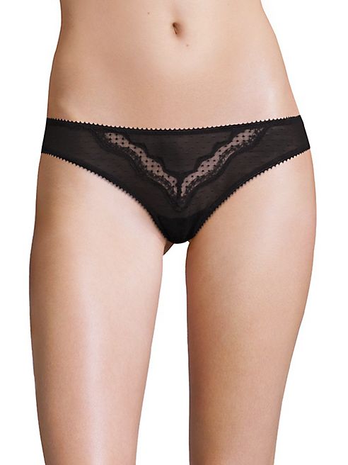 Elle Macpherson Body - Pure Jacquard Dot Mesh Thong