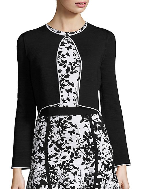 Carolina Herrera - Knit Open Front Jacket