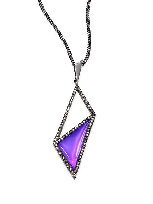 Alexis Bittar - Crystal-Framed Pendant Necklace