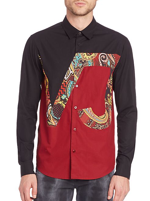 Versace Jeans - VJ Patterned Woven Shirt