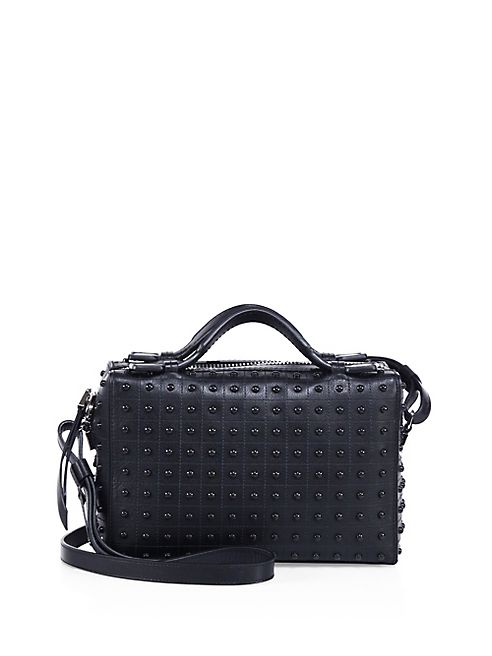 Tod's - Diodon Leather Studded Mini Crossbody Bag