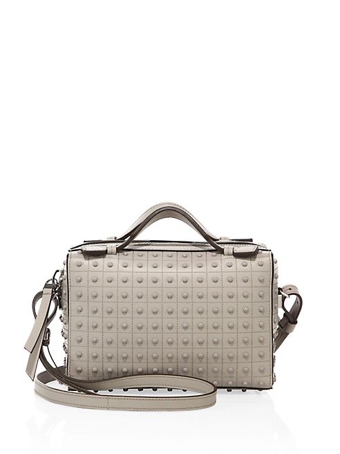 Tod's - Diodon Mini Studded Leather Satchel