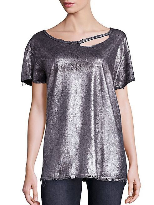 RtA - Nicola Cotton & Cashmere Metallic Tee