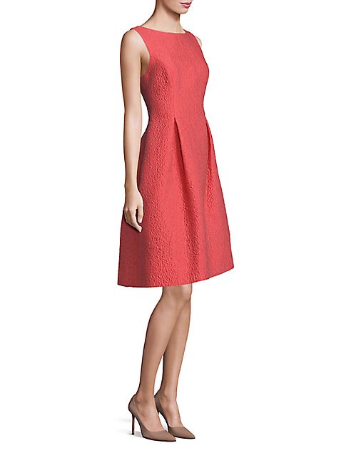 Lela Rose - Betsy Embossed Organza Fit-&-Flare Dress