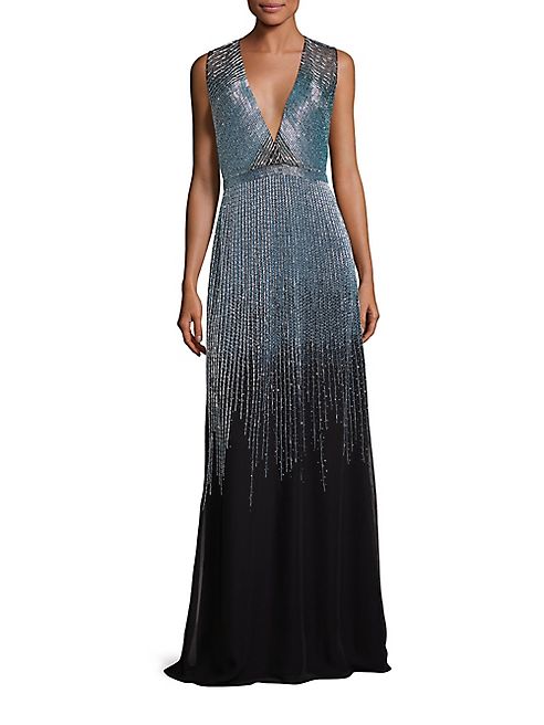 Pamella Roland - Embellished Silk Gown