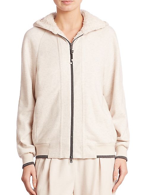 Brunello Cucinelli - Cotton & Cashmere Zip Hoodie