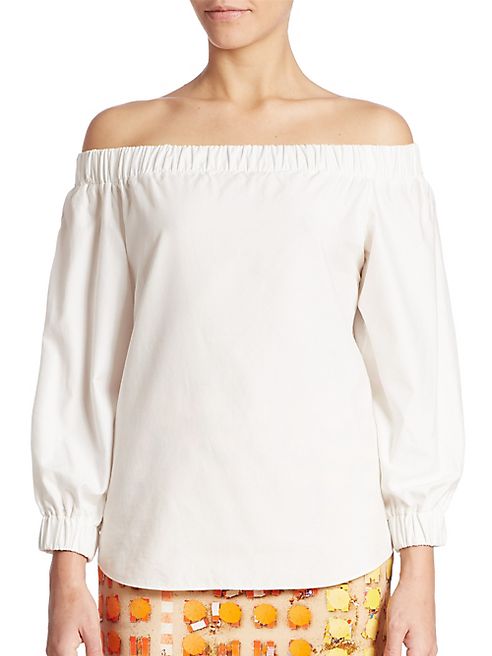 Akris punto - Off-The-Shoulder Cotton Top