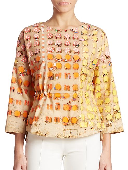 Akris punto - Cotton Beach Printed Top