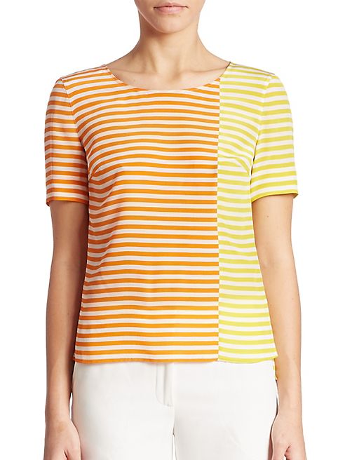 Akris punto - Striped Silk Tee