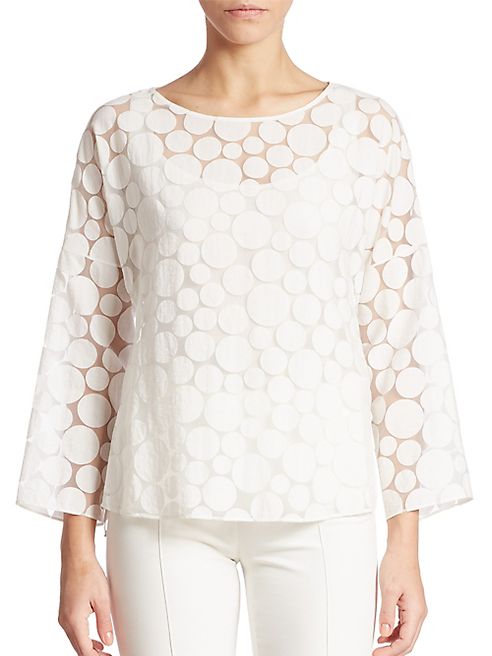 Akris punto - Sheer Dot Blouse