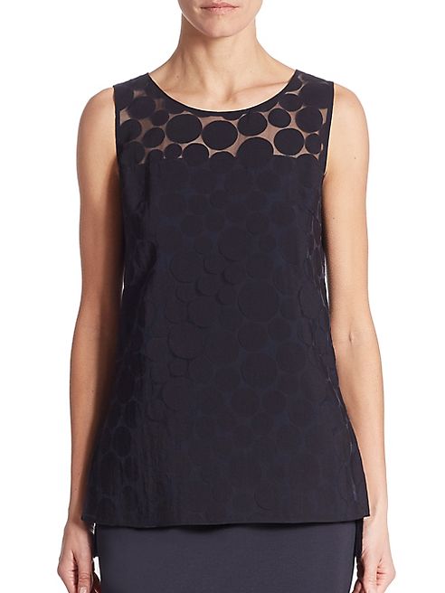 Akris punto - Organza Dot Blouse