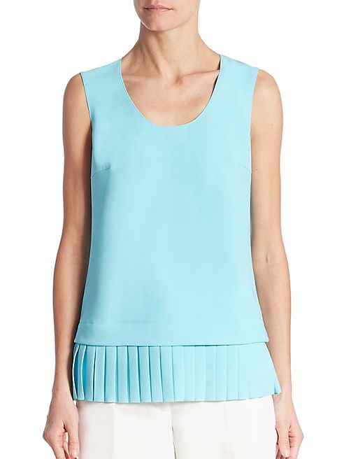 Akris punto - Plissé-Hem Sleeveless Top