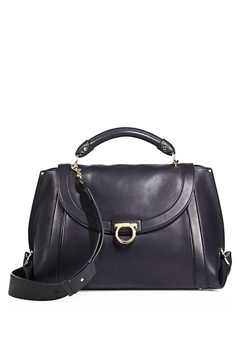 Salvatore Ferragamo - Soft Sofia Large Leather Top Handle Bag