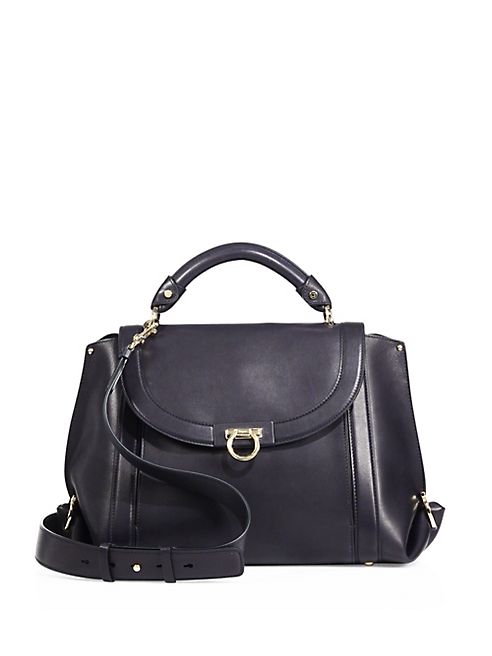 Salvatore Ferragamo - Soft Sofia Medium Leather Top Handle Bag