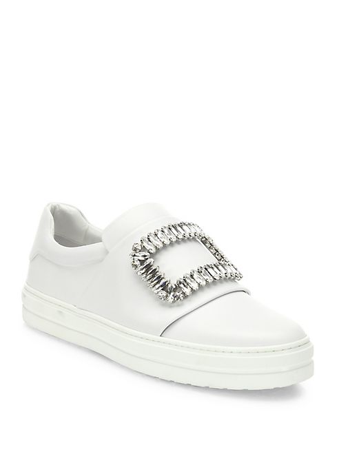 Roger Vivier - Sneaky Viv Crystal-Buckle Sneakers