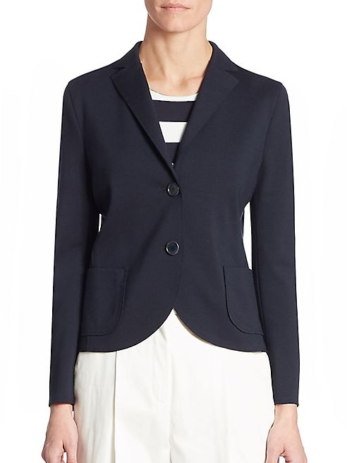 Akris punto - Solid Jersey Blazer