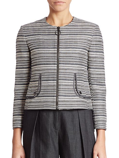 Akris punto - Silk Striped Jacket