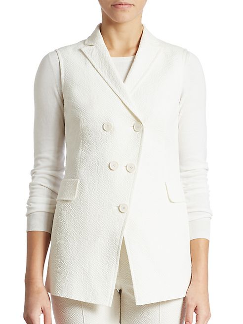 Akris punto - Solid Cotton Blend Jacket