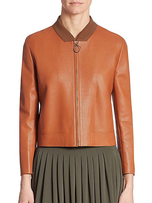 Akris punto - Perforated Leather Jacket