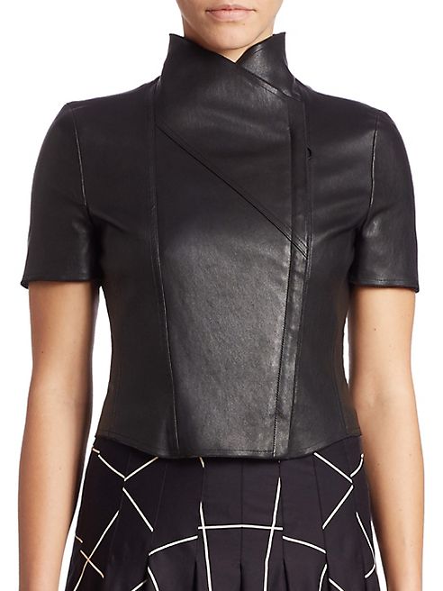 Akris punto - Leather Biker Jacket