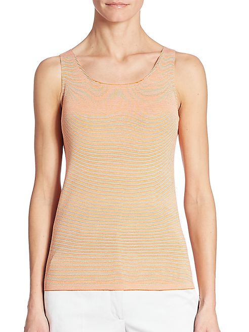 Akris punto - Sleeveless Striped Top