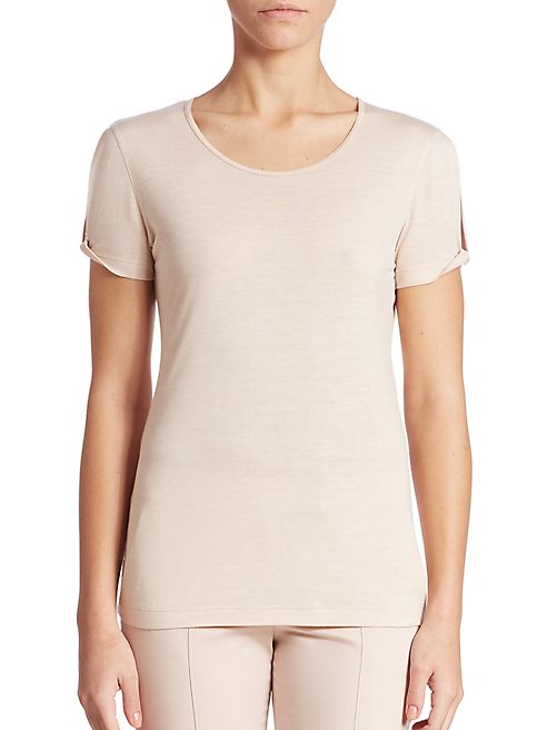 Akris punto - Silk-Blend Solid Tee