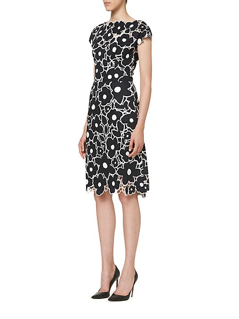 Carolina Herrera - Flower-Print Cotton Dress