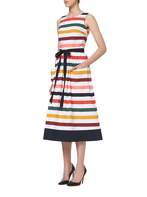 Carolina Herrera - Striped Cotton Day Dress