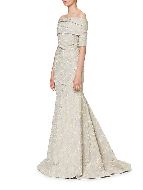 Carolina Herrera - Jacquard Evening Gown