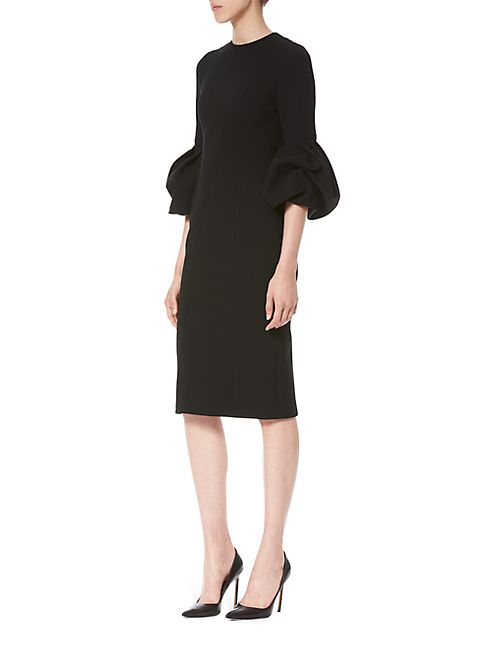 Carolina Herrera - Peplum Sleeve Dress