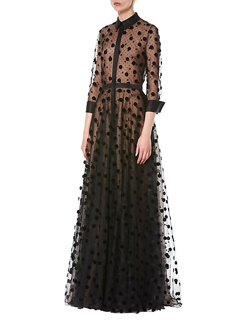 Carolina Herrera - Polka Dot Trench Gown