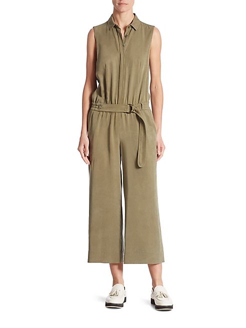 Akris punto - Cropped Wide-Leg Lyocell Jumpsuit