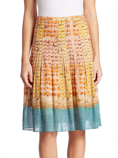 Akris punto - Printed Cotton Skirt