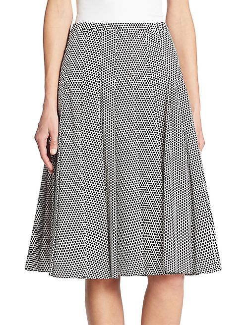 Akris punto - Dot Pleated Skirt