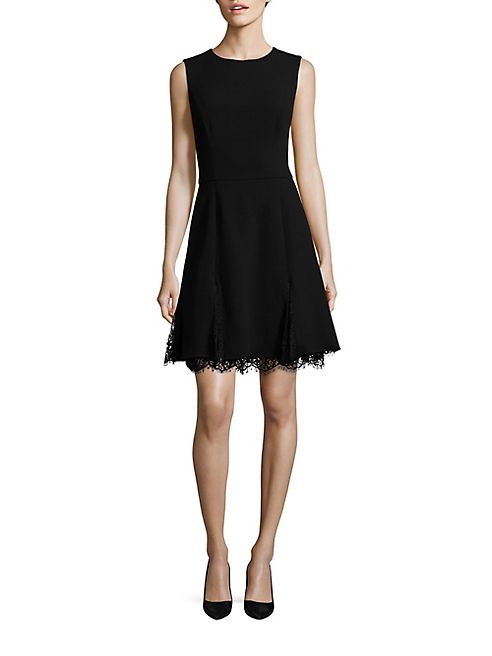 Oscar de la Renta - Lace Godet Dress