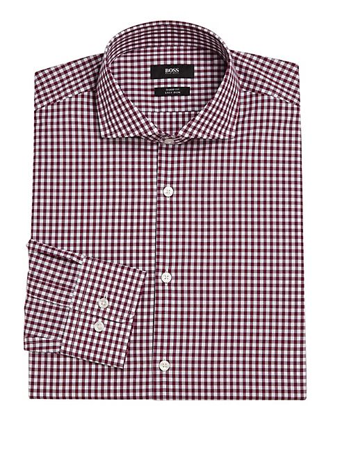 HUGO BOSS - Slim-Fit Gingham Shirt