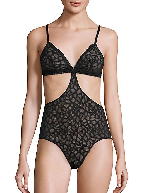 Addiction Nouvelle Lingerie - Sonia Webbed Lace Cutout Bodysuit