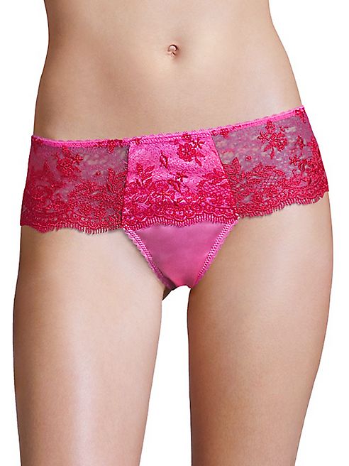 Mimi Holliday - Cinnamon Sugar Silk Satin Corset Boyshorts