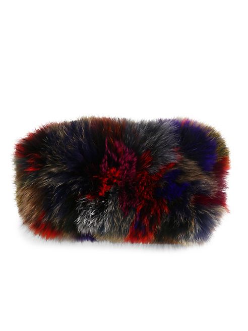 Surell - Multicolor Fox Fur Headband