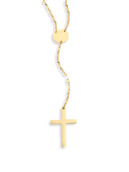 LANA JEWELRY - Crossary 14K Yellow Gold Lariat Necklace