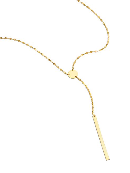 LANA JEWELRY - Chime 14K Yellow Gold  Lariat Necklace