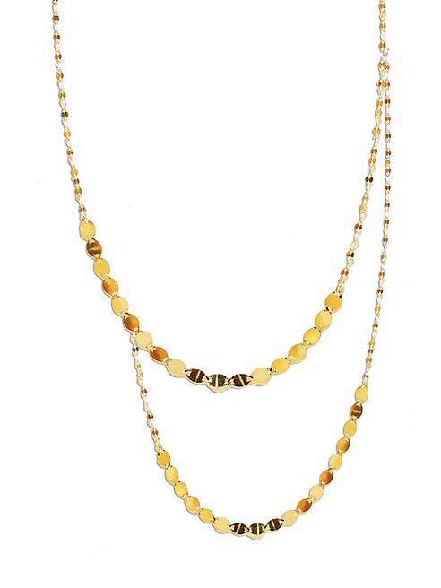 LANA JEWELRY - Nude Duo 14K Yellow Gold Multi-Strand Necklace