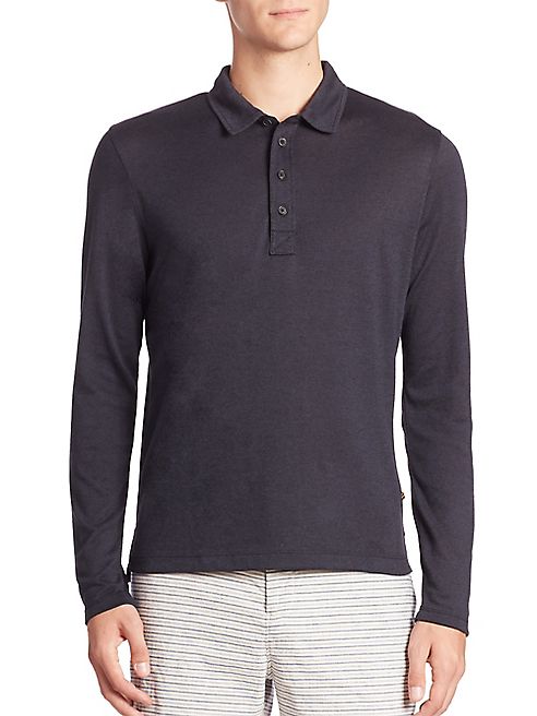 Billy Reid - Smith Long-Sleeve Polo