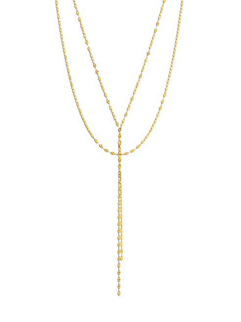 LANA JEWELRY - Blake 14K Yellow Gold Lariat Necklace