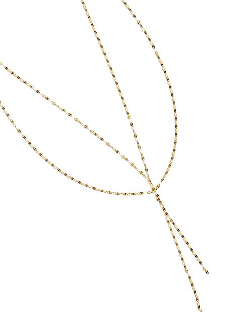 LANA JEWELRY - Mega Blake 14K Yellow Gold Lariat Necklace