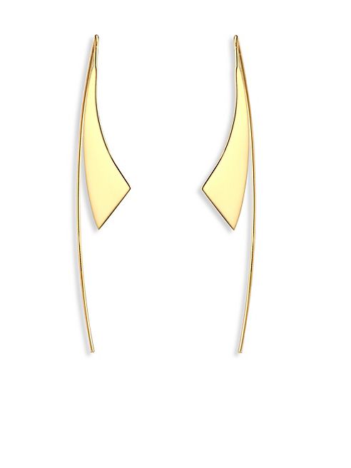 LANA JEWELRY - Small Gloss Hooked on Hoops Threader Earrings