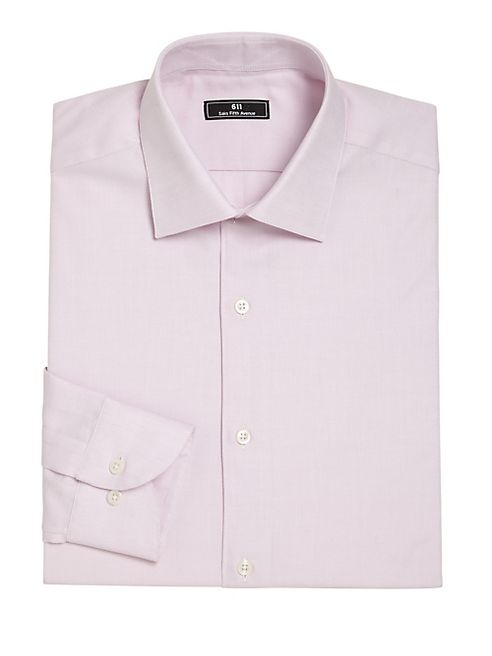 611 Saks Fifth Avenue New York - Diamond Patterned Dress Shirt